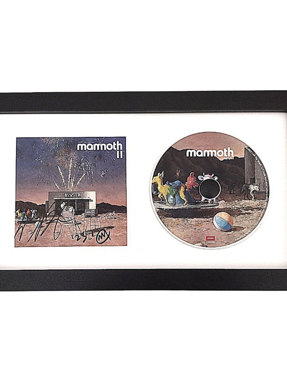 Wolfgang Van Halen Signed Mammoth II CD Framed Beckett BAS COA